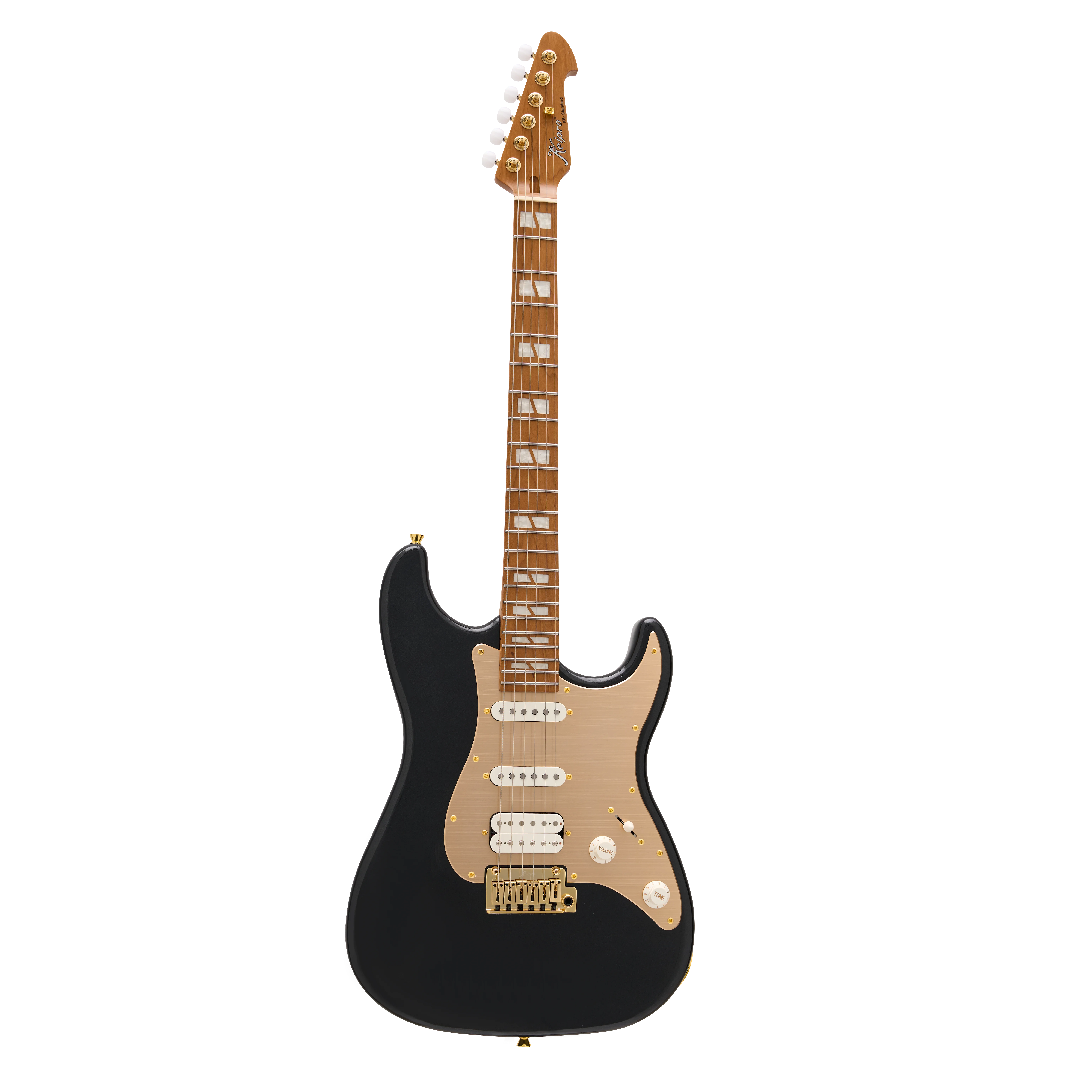 KS-Standard Gold SSH Maple Metallic Black E-Gitarre